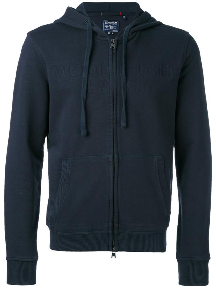 Woolrich - Classic Hoodie - Men - Cotton - M, Blue, Cotton