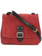 Burberry Adjustable Flap Crossbody Bag, Women's, Red
