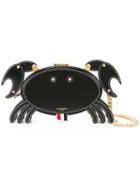 Thom Browne Crab Icon Calfskin Clutch Bag - Black