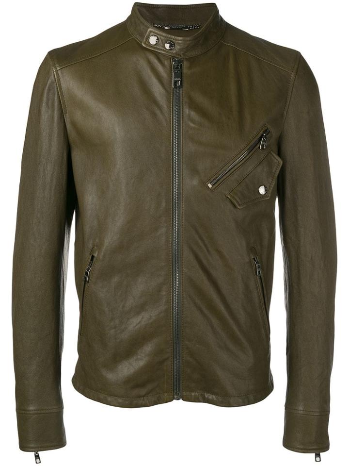 Dolce & Gabbana Zipped-up Bomber Jacket - Green