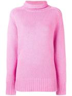 Joseph Mock Neck Sweater - Pink