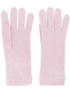 Pringle Of Scotland Knitted Gloves - Pink & Purple