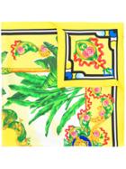 Versace Beverly Palm Print Foulard - Yellow & Orange