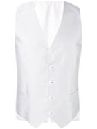 Canali - Button Up Waistcoat - Men - Silk/cupro - 48, Grey, Silk/cupro