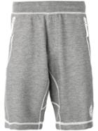 Stone Island Zipped Pockets Sweatshorts, Men's, Size: Large, Grey, Cotton/polyester