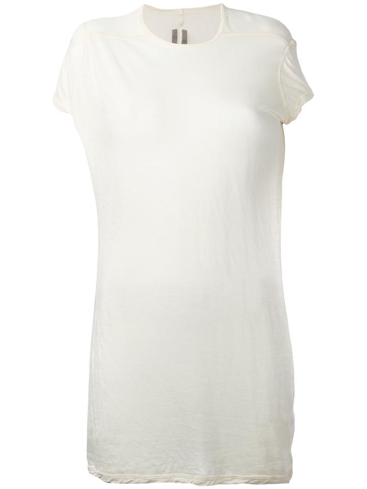 Rick Owens Layered Long T-shirt, Women's, Size: 42, Nude/neutrals, Cotton