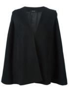 Maison Margiela Wrap Around Cape, Women's, Size: 40, Black, Polyamide/viscose/virgin Wool