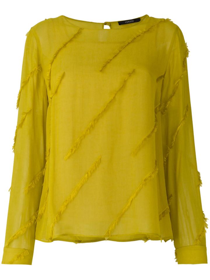 Odeeh Fringed Detail Blouse - Yellow & Orange