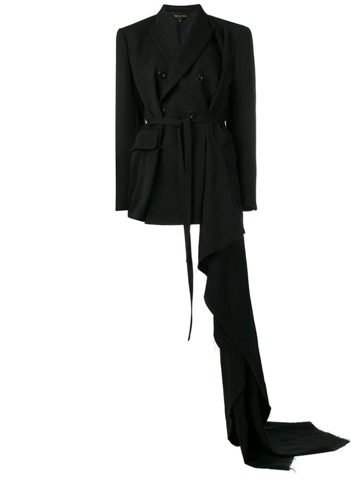 Comme Des Garçons Asymmetric Double-breasted Coat - Black