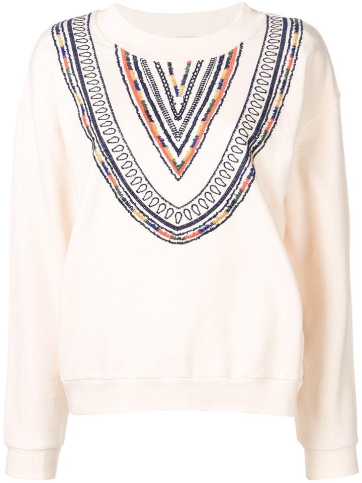 Acoté Navajo Motif Sweatshirt - Nude & Neutrals