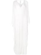 Halston Heritage Wide Billowing Style Jumpsuit - White