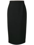 No21 Panelled Structure Pencil Skirt - Black