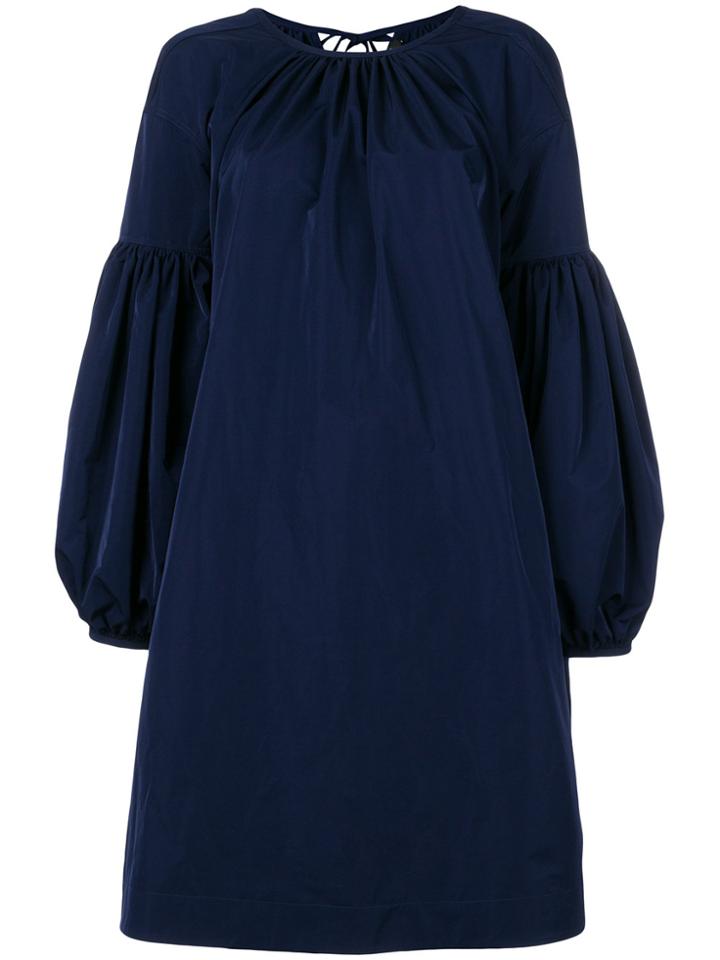 Calvin Klein Bell Sleeved Dress - Blue