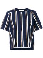 Cédric Charlier Striped T-shirt - Blue