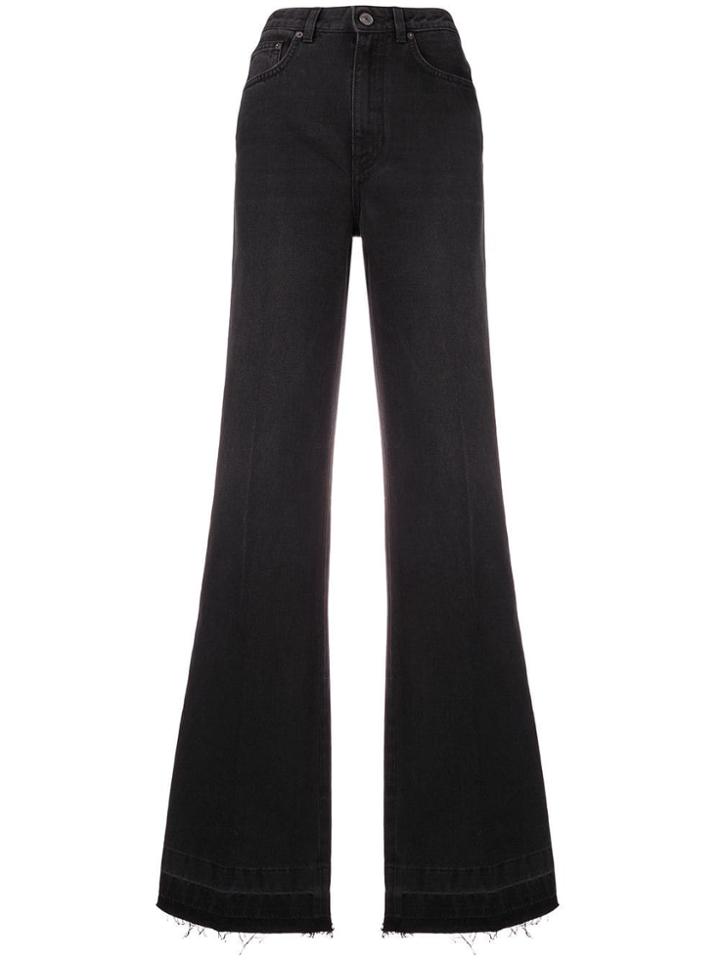 Givenchy Fitted Flared Jeans - Black