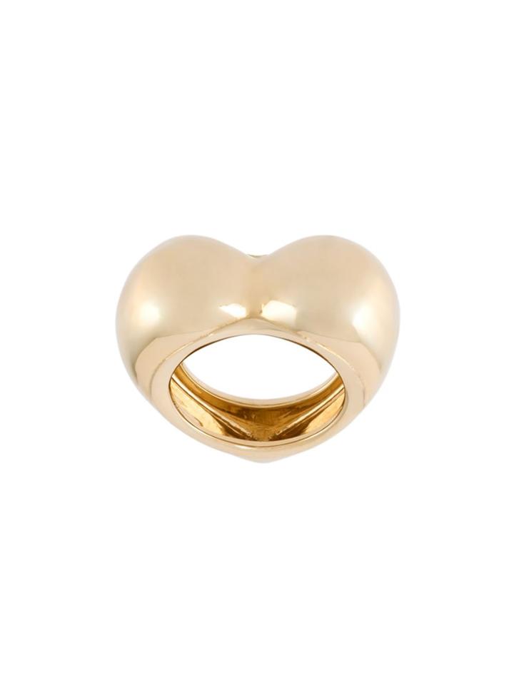 Alison Lou 18kt Yellow Gold 'all My Heart' Ring - Metallic