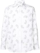 Thom Browne Embroidered Whale Oxford Shirt - White