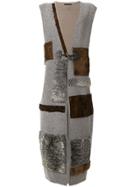 Maurizio Pecoraro Fur Patchwork Jacket - Grey