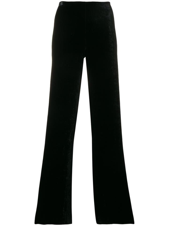 Romeo Gigli Vintage High-waist Flared Trousers - Black