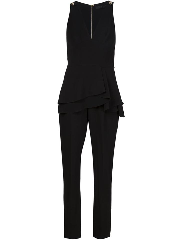 Elie Saab Layered Front Sleeveless Jumpsuit