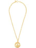 Moschino Vintage 'heart Peace' Pendant Necklace - Metallic