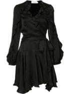 Zimmermann - Flutter Robe Dress - Women - Silk - 2, Black, Silk