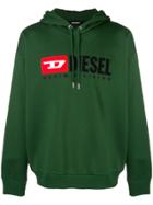 Diesel Logo Hoodie Sweatshirt - Green