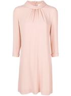 Goat Ruched Front Dress - Pink & Purple