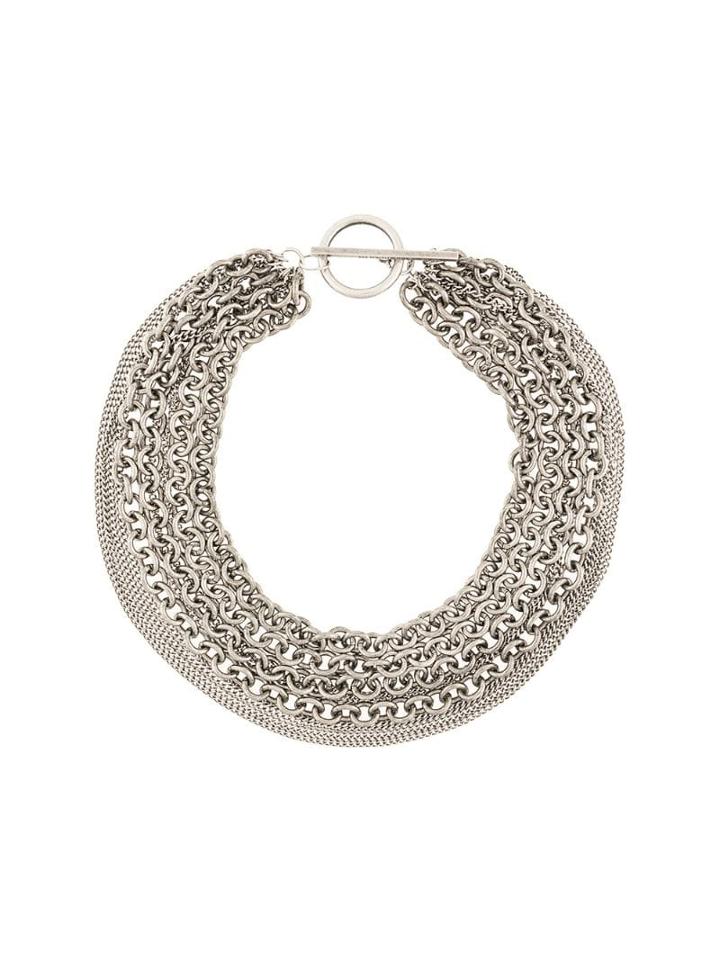 Ann Demeulemeester Variety Chain Necklace - Silver