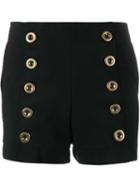 Chloé Military Shorts, Women's, Size: 38, Virgin Wool/acetate/silk/cotton