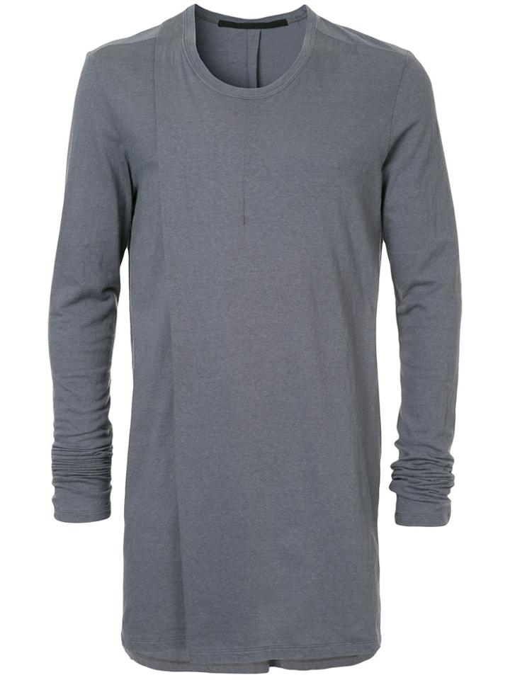 Julius Elongated Longsleeves T-shirt - Blue