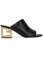 Givenchy Triangle Mules - Black