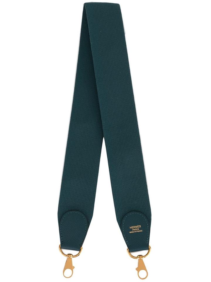 Hermès Pre-owned Logo Print Shoulder Strap - Blue