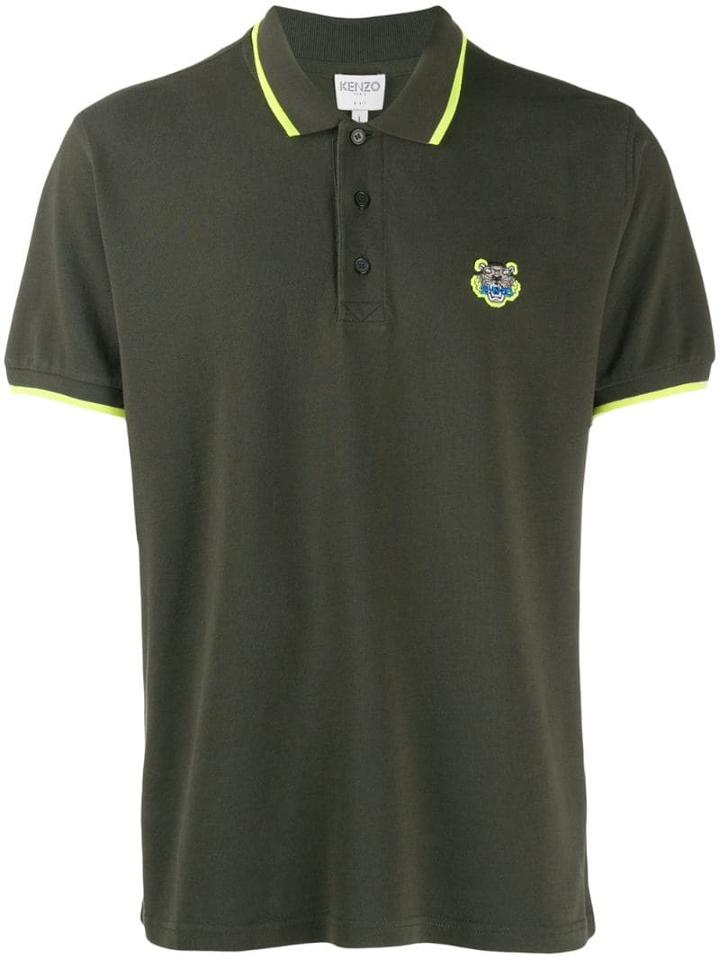 Kenzo Embroidered Logo Polo Shirt - Green