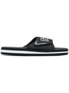 Ea7 Emporio Armani Logo Patch Open-toe Sandals - Black