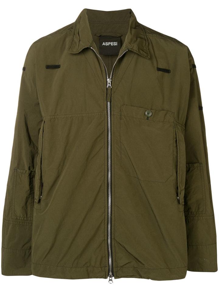 Aspesi Zipped Military Jacket - Green