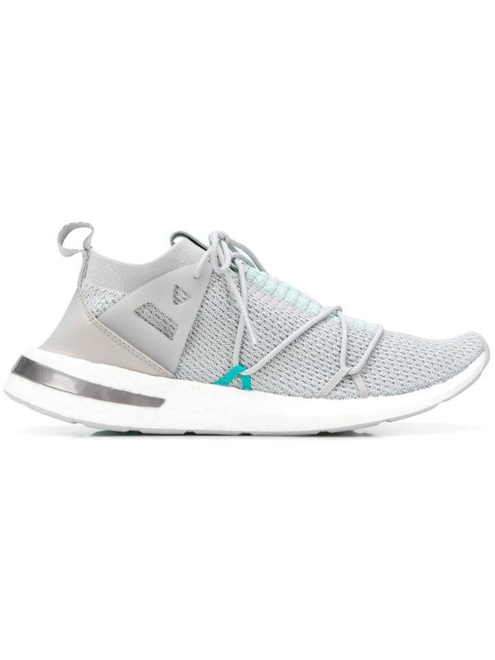 Adidas Sock Lace-up Sneakers - Grey