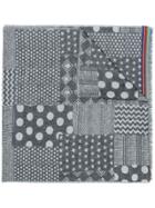 Paul Smith Mixed Jacquard Pattern Scarf - Grey