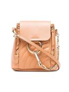 Chloé Blush Pink Faye Leather Backpack - 266 Blushy Pink