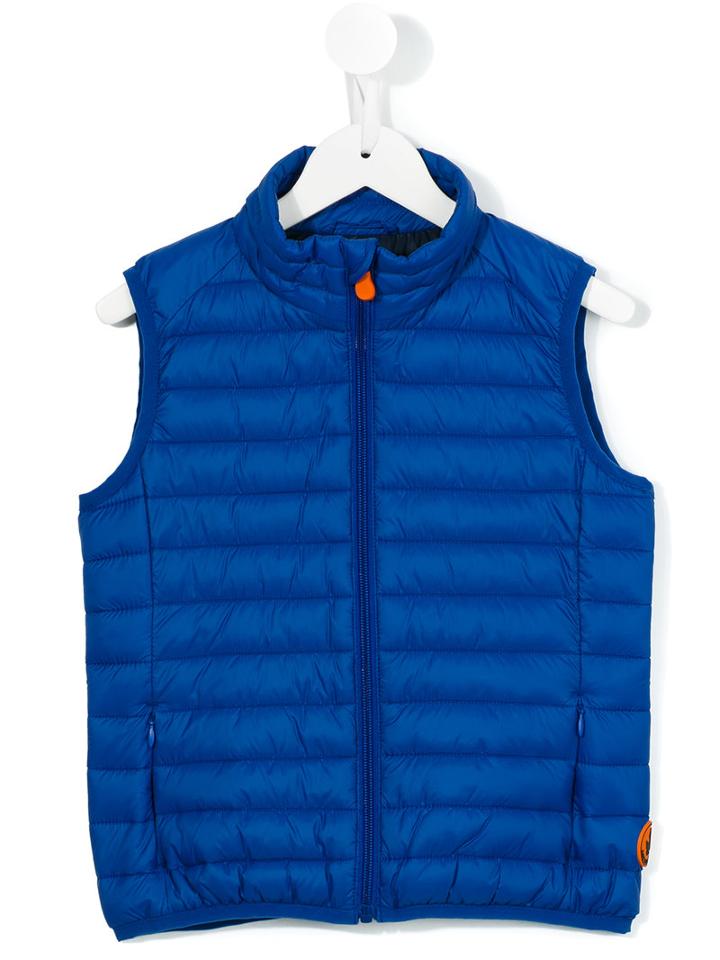 Save The Duck Kids - Padded Vest - Kids - Nylon/polyester - 8 Yrs, Blue
