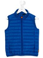 Save The Duck Kids - Padded Vest - Kids - Nylon/polyester - 8 Yrs, Blue
