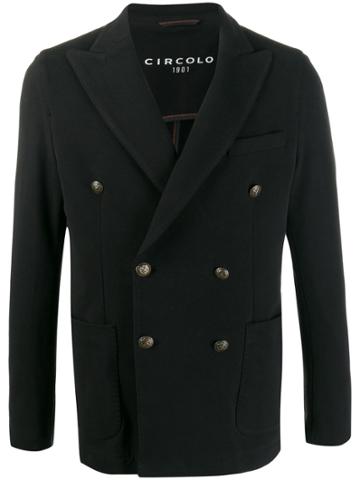 Circolo 1901 Double-breasted Jacket - Black