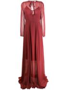Forte Forte Chiffon Maxi Dress - Red