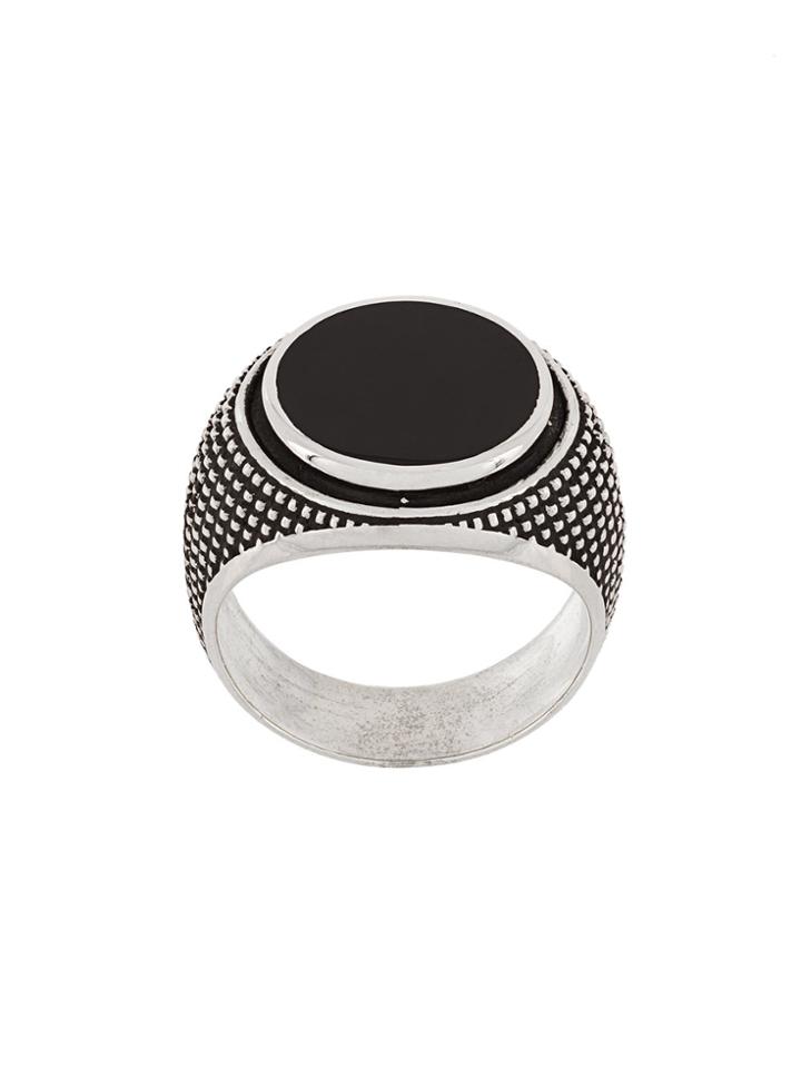 Andrea D'amico Round Shape Stone Ring - Metallic