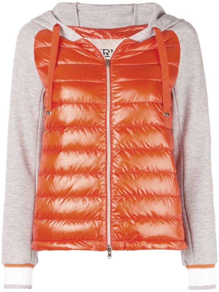 Herno Padded Panel Sweatshirt - Orange