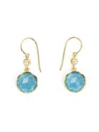 Irene Neuwirth 18kt Gold Aquamarine Drop Earrings - Metallic