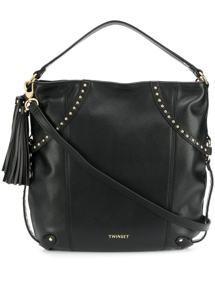 Twin-set Studded Tote - Black