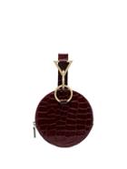 Tara Zadeh Azar Croc-effect Circle Clutch - Red