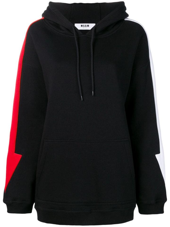 Msgm Oversized Hoodie - Black