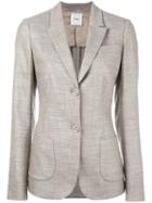 Agnona Two Button Blazer, Women's, Size: 44, Nude/neutrals, Spandex/elastane/rayon/wool/cupro